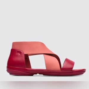 Camper Right Nina Slip On Elastic Strap Leather Open Toe Sandals Size 42